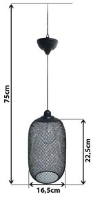 Lampadario solare LED su filo MEGGY 1,2V 200 mAh IP44