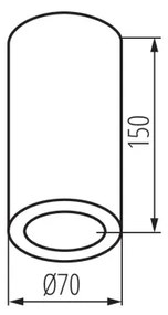 Kanlux 36641 - Luce Spot da bagno AQILO 1xE14/10W/230V IP65 bianco