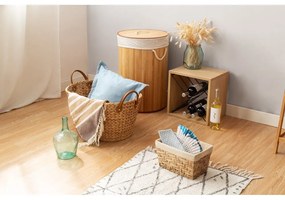 Cesto per la biancheria in bambù rotondo - Compactor