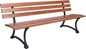 Panca da giardino di colore naturale in legno massiccio – Rojaplast