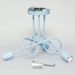 Plafoniera OXFORD 3xE27/15W/230V blu