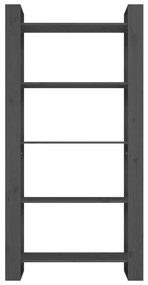 Libreria/divisorio grigio 80x35x160 cm legno massello