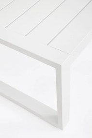 Set di mobili da giardino bianco in alluminio per 4 persone Kallen – Bizzotto