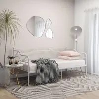 Telaio Divano Letto Bianco in Metallo 90x200 cm 324762