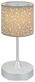Brilo - Lampada da tavolo ricaricabile dimmerabile LOLE LED/3W/5V IP44 argento