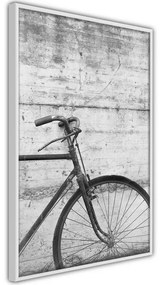 Poster Bicycle Leaning Against the Wall