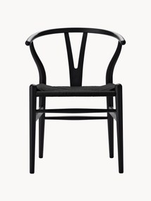 Sedia in legno con seduta intrecciata CH24 Wishbone Chair