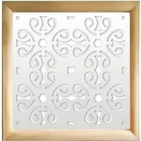 OLD KEY - Moduli Decorativi in Legno e PVC Colore: bianco, Misura: 98x98 cm