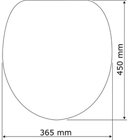 Sedile per wc con chiusura automatica 36,5 x 45 cm Boat - Wenko