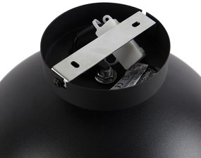 Plafoniera industriale nera e oro 28 cm - Magnax