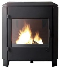 Stufa A Legna In Ghisa Desireé 8 kW 4 Stelle Caminetti Montegrappa Antracite