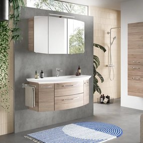 Mobile da bagno sospeso Cassca di Pelipal L 119 x H 48 x P 46.2 cm rovere sanremo, 2 cassetti 2 ante