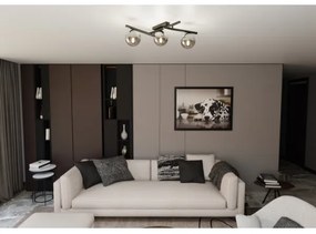 Plafoniera SMART 3xE14/10W/230V nero/grigio