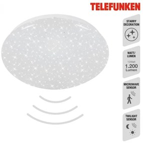 Telefunken 601706TF - Plafoniera LED con sensore LED/12W/230V diametro 27 cm