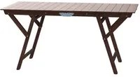 Tavolino pic nic in legno noce scuro cm 140 x 70 richiudibile