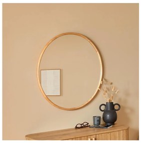 Atmosphera - Specchio da parete KIM diametro 75 cm albero di caucciù