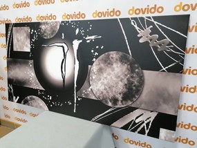 Stampa su tela – Coppia innamorata etnica in bianco e nero