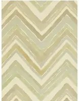 Tapete Zigzag - Vintage Tapete von Sanderson - silber