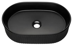 COMAD BEYOND 5 BLACK (E-6564) - Lavabo da appoggio BEYOND 48x32,5 cm nero