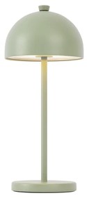 Lampada da tavolo verde con LED IP54 ricaricabile con stazione di ricarica - Squirrel