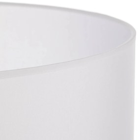 Paralume Alba, Ø 40 cm, E27, bianco Alba HELAM, Bianco / Opale, Soggiorno / Sala da pranzo, Tessuto / Stoffa / Seta