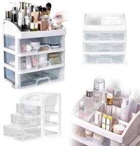 Organizzatore per cosmetici 26,5 x 17 x 23,5 cm - bianco