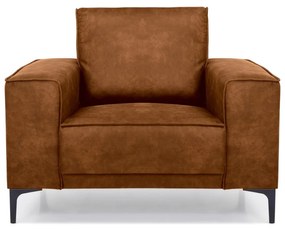 Poltrona in similpelle marrone Copenhagen - Scandic