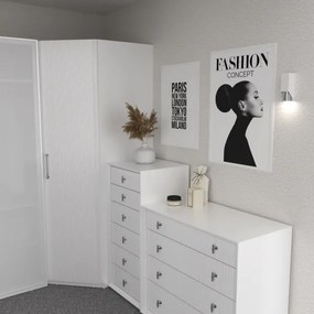 Applique WALL 1xGU10/8W/230V bianco/cromo lucido