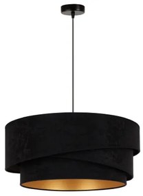 Duolla - Lampadario a sospensione con filo KOBO 1xE27/15W/230V diametro 45 cm nero/oro