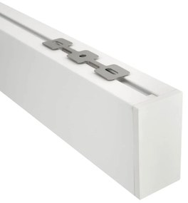 Plafoniera Lineare Bianca da soffitto in Alluminio per Striscia LED 1 e 2 metri Variante Lunghezza 1 Metro