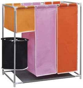 3-Section Porta biancheria da lavanderia + cestino