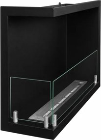 Camino a bioetanolo da incasso ad angolo biocamino angolare 60x45 SUTRI 60 SX