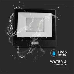 Riflettore LED con sensore LED/50W/230V 6500K IP65 nero