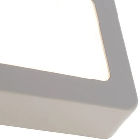 Lampada da parete esterna rettangolare moderna grigia con LED - Prim