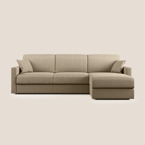 Chris Divano letto angolare con penisola in microfibra smacchiabile T11