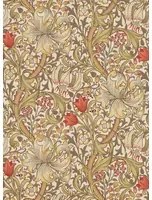 Morris & Co Tapete Golden Lily - Biscuit/ Brick