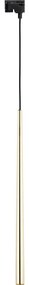 Lampadario su filo per sistema a binario PIANO 1xG9/8W/230V oro/nero