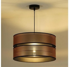 Duolla - Lampadario a sospensione con filo COPPER SHINY 1xE27/15W/230V diametro 40 cm rame/nero