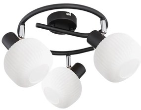 Prezent 27521 - Faretto ARYA 3xE14/40W/230V nero/bianco