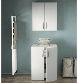 Mobile Per Lavatrice 70x70 Due Ante Con Pensile Sospeso Esseci Arredo Bagno "Adele"