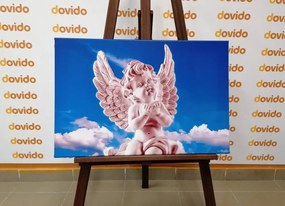 Quadro su tela – Angioletto attento rosa nel cielo