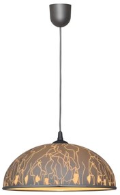 Lampadario su filo CIRCLE 1xE27/15W/230V grigio