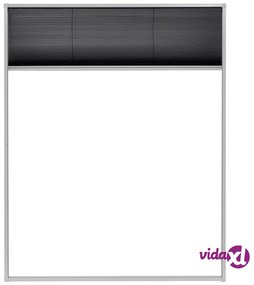 vidaXL Zanzariera Plissettata per Finestre in Alluminio 80x100 cm