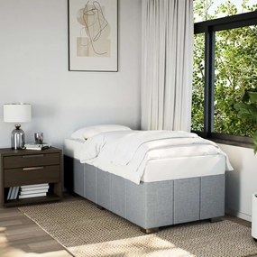 Giroletto Senza Materasso Grigio Chiaro 90x200 Cm Tessuto /