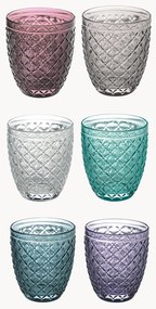 Set di 6 bicchieri acqua Rombi