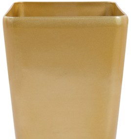 Vaso da fiori quadrato oro 30 x 30 x 57 cm MODI Beliani