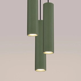 Lampadario verde ø 19,5 cm Gleam – Sollux