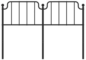 Testiera in metallo nero 135 cm