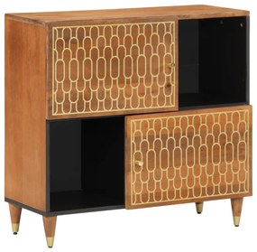 Credenza 80x33x75 Cm İn Legno Massello Di Mango /