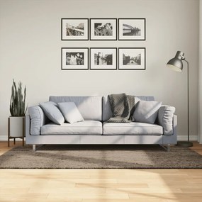 Tappeto A Pelo Lucido Lungo Istan Effetto Grigio 100x200 Cm /